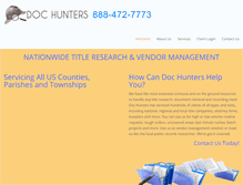 Tablet Screenshot of dochunters.com